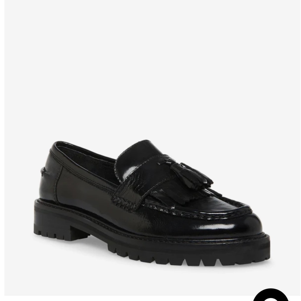 Minka Black Leather Loafer